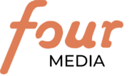 Fourmedia Logo i orange og sort