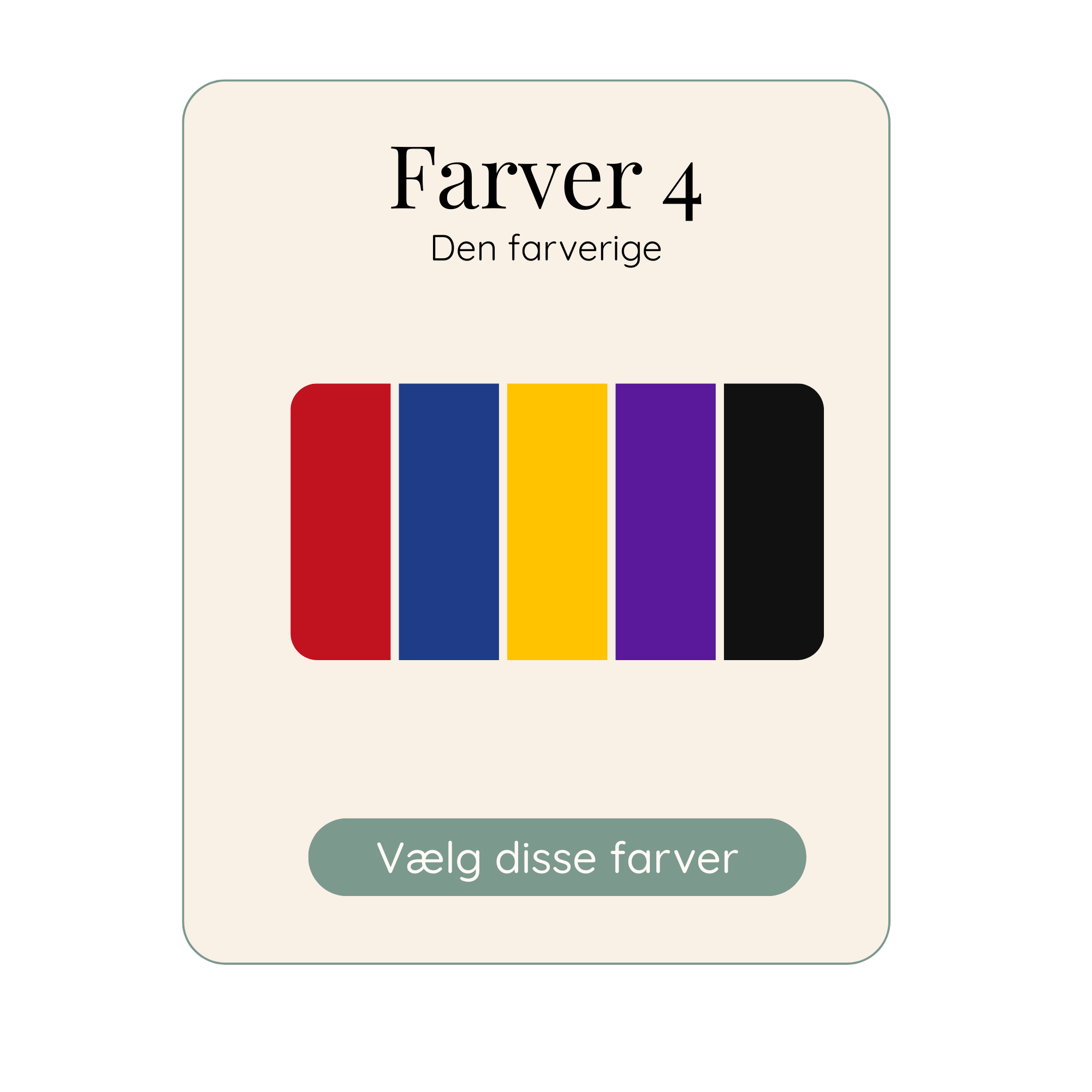 illustration af et eksempel af en Farvepallette